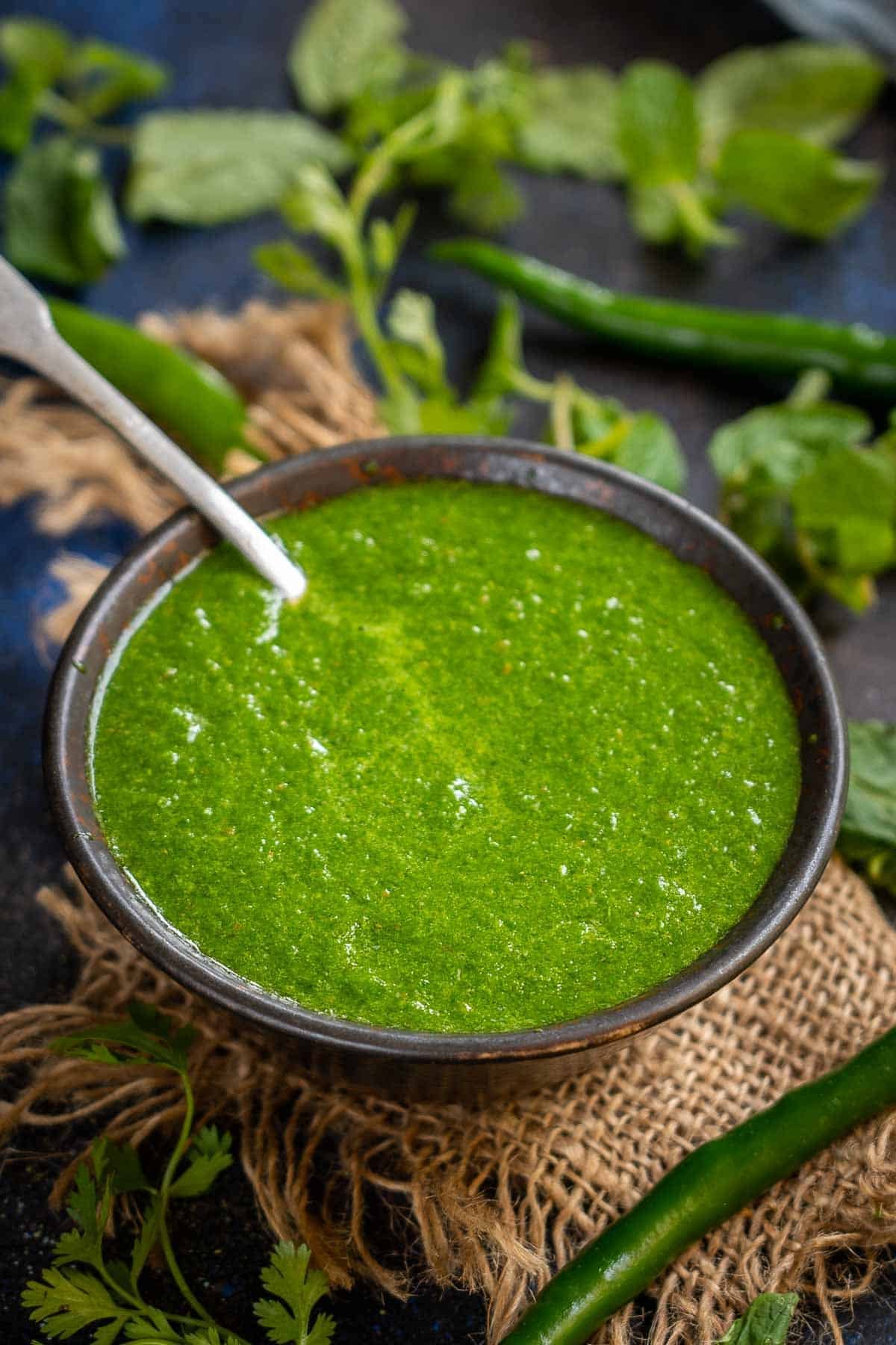 Spicy Green Chutney